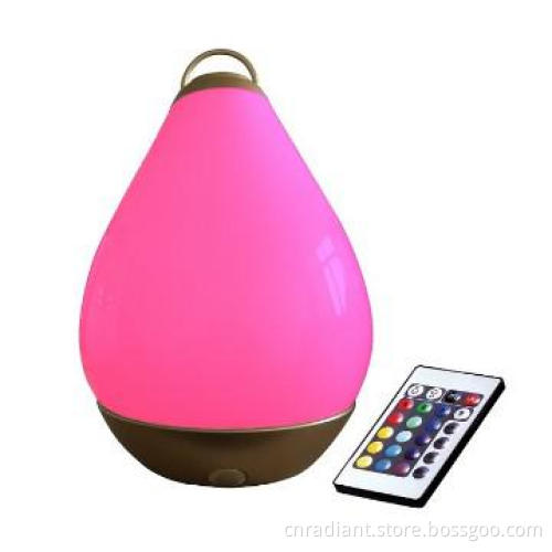 Portable Rechargeable RGB color changing LED Desk Lamp with flat base